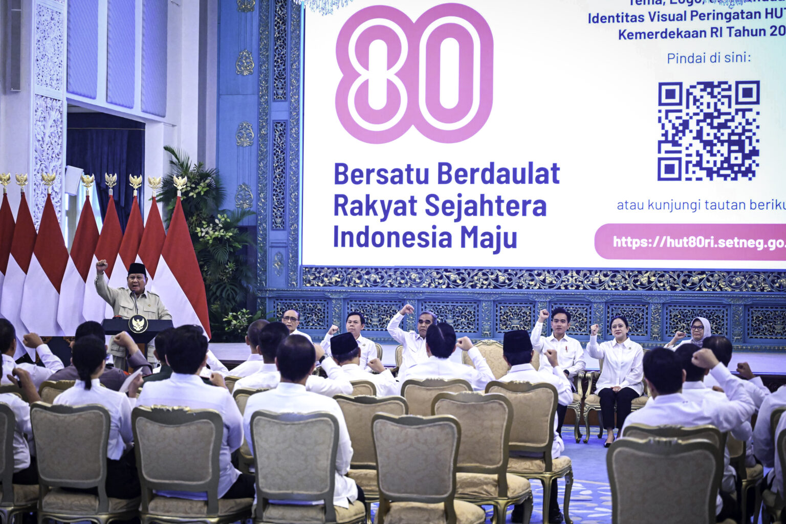 Presiden Prabowo Luncurkan Logo dan Tema HUT ke-80 Kemerdekaan RI